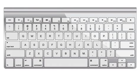 Teclado De Ordenador Moderno Aislado En Blanco Vector De Stock Por