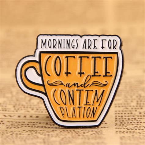 Enamel Pins Fast Coffee Custom Enamel Pins