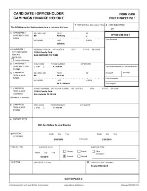 Fillable Online The C OH Instruction Guide Explains How To Complete