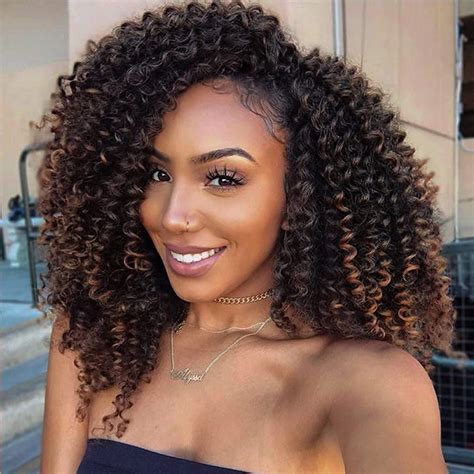 Lady Miranda Brown Color Afro Kinky Curly Braiding Hair Extensions