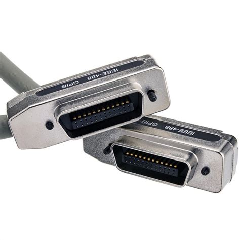 Shielded IEEE 488 GPIB CN24pin Metal Connector Cable