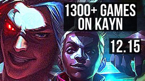 KAYN Vs EKKO JNG 8 0 4 1300 Games 1 7M Mastery Legendary EUW