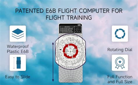 Cya E6b Plastic Flight Computer Upgrade Aviation Pilot Flight Computer Calculator