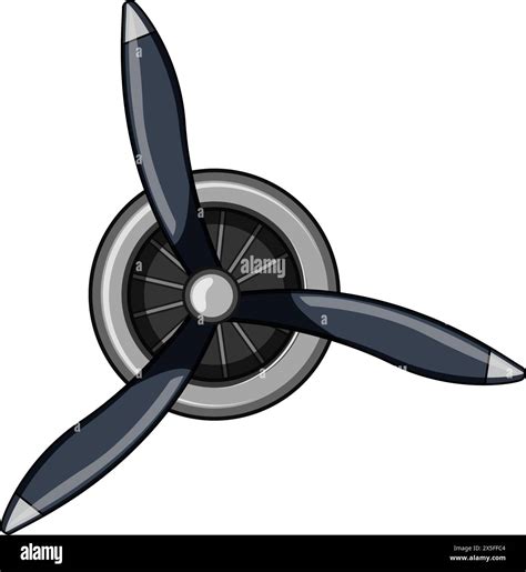 Logo Propeller Cartoon Vector Illustration Stock Vector Image Art Alamy