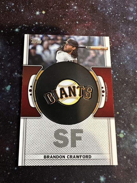 Topps Series Brandon Crawford Commemorative Team Logo Patch