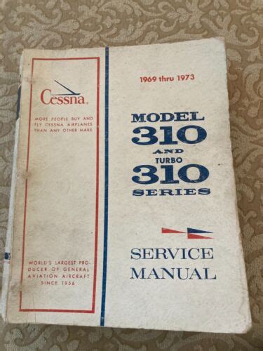 Cessna Service Manual Thru Ebay