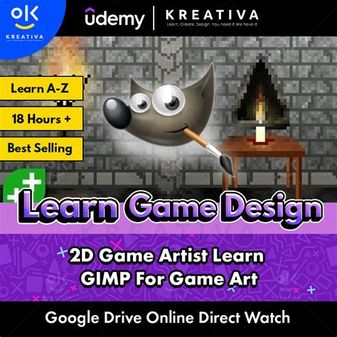 Learn Game Design With Pro Video Course 2d Game Artist Learn Gimp