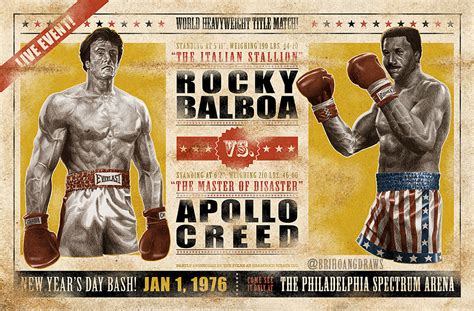 rocky  apollo creed painting  paintingvalleycom explore