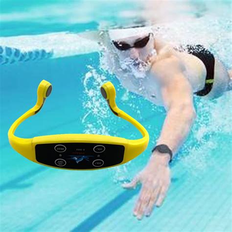 Best Bone Conduction Swimming Headphones Wireless Underwater Headsets With Fm Radio Designed For ...