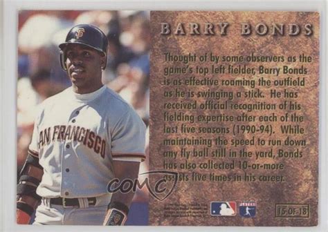 1996 Fleer Ultra Prime Leather Gold Medallion Edition Barry Bonds 15