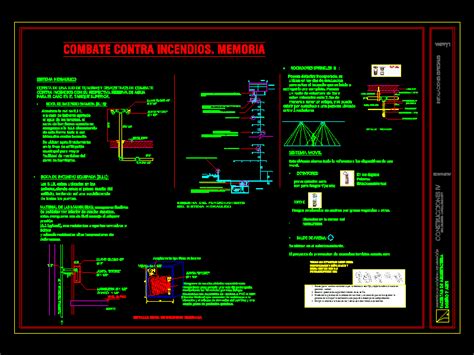 Diseno Red Contra Incendio En DWG 171 79 KB Librería CAD