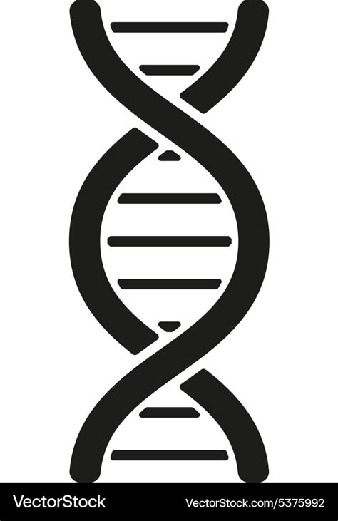 Dna Icon Symbol Flat Royalty Free Vector Image