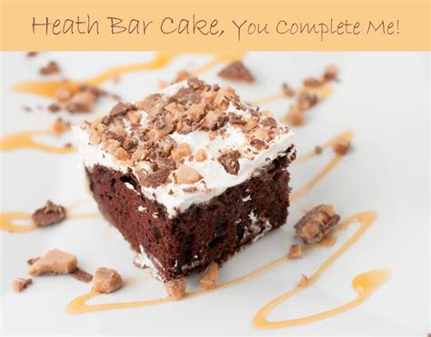 Heath Bar Cake - Chocolate Heath Candy Bar Cake Recipe