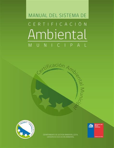 Manual Sistema De Certificaci N Ambiental Municipal Scam Pdf