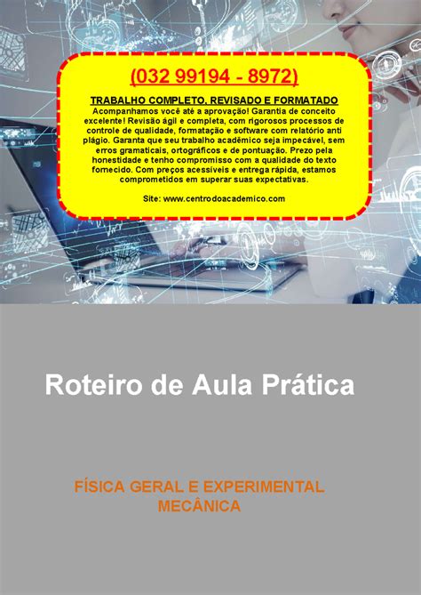 Resolução 032 99194 8972 Roteiro De Aula Prática Física Geral