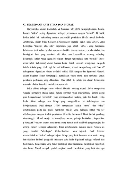 Etika Dan Moralitas Dalam Pendidikan Jasmani Pdf