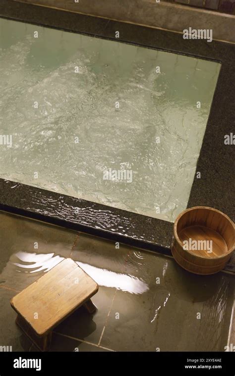 Indoor Onsen Hot Spring Bath In Gero Japan Asia Stock Photo Alamy