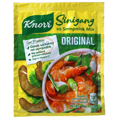 Knorr Sinigang Sa Sampalok Mix Original Tamarinde 44g Mabuhayasianstore Fo