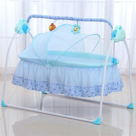 Smart Electric Baby Cradle Infant Rocking Crib With Music Portable