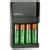 Duracell Ion Speed 1000 Rechargeable Battery Charger Includes 4 AA Nimh