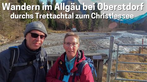 Wandern im Allgäu bei Oberstdorf durchs Trettachtal zum Christlessee