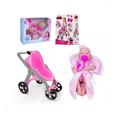 Kit Boneca Love Born Carrinho De Boneca Disney Classic Parcelamento