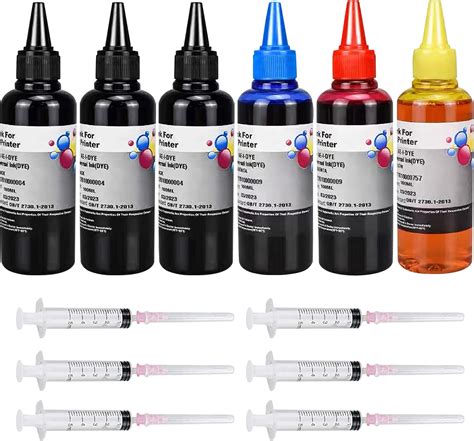 Amazon Aomya Black Ink Refill Kit Ml Universal Dye Bulk Ink For