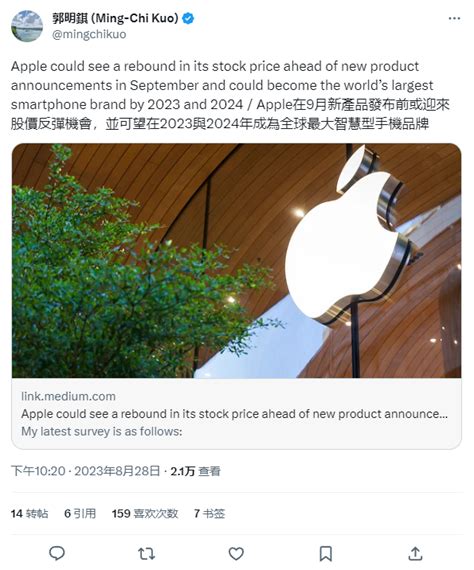 Ming Chi Kuo Apple S IPhone 15 Pro Max Will Begin Mass Shipments This