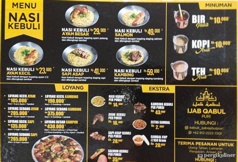 Selalu Diperbarui Menu Kebuli Ijab Qabul Puri