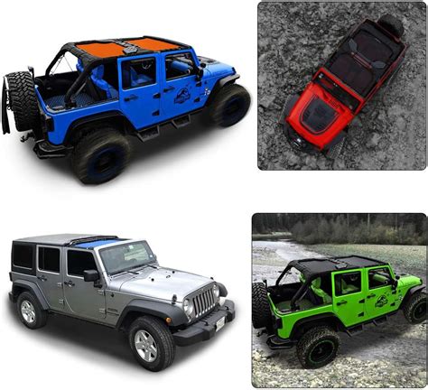 Shadeidea Parasol Para Jeep Wrangler Jk Unlimited Puertas