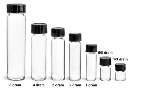 Sks Science Products Glass Lab Vials Clear Glass Lab Vials W Black Phenolic Cone Lined Caps