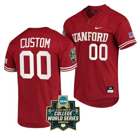 Custom Stanford Cardinal Baseball Jersey Malcom Terry