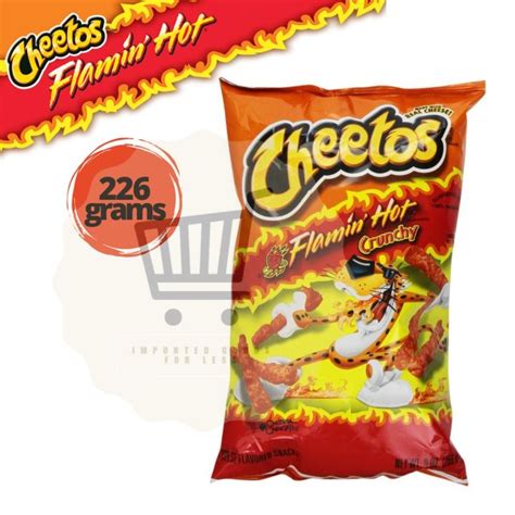 Cheetos Crunchy Flaming Flamin Hot Cheese Flavored Snack 226g Lazada PH