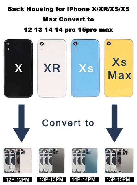 Diy Orginal Back Housing For Iphone X Xr 11 Converter To 12 13 14 15