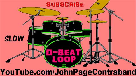 Slow D Beat Drum Loop Track 120 Bpm Practice Tool Youtube