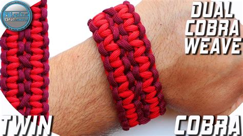 How To Make Paracord Bracelet Twin Cobra Dual Cobra Weave World Of