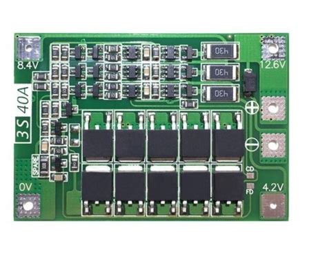 Moduł BMS PCM PCB ładowania i ochrony ogniw Li Ion 3S 12 6V 40A