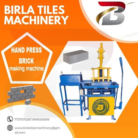 Hand Manual Fly Ash Brick Making Machine Bricks Per Hour At Rs