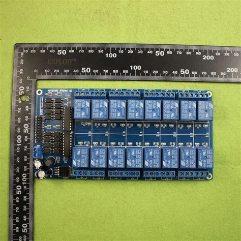 1 peça módulo de relé 12v 16 canais para arduino arm avr pic dsp placa