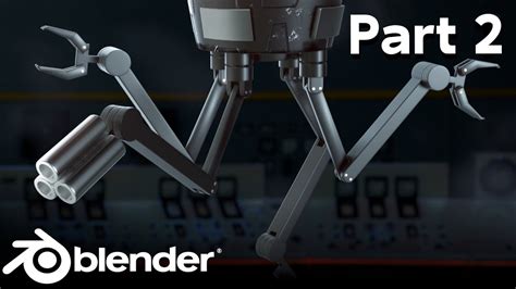 Sci Fi Robot Drone Part 2 Modelling The Arms And Rigging Youtube