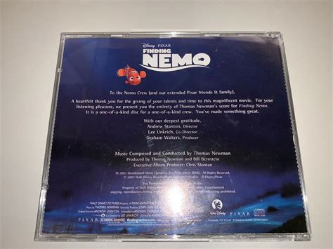 Exclusive Disney Pixar Finding Nemo Soundtrack Cast And Crew Wrap Party T 2003 1983522424