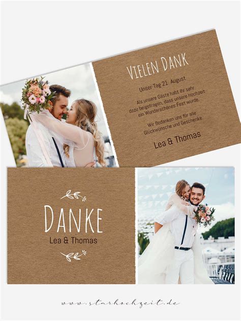 Dankeskarte Hochzeit Liebling Schlicht Und Modern Mit Lieblingsfoto