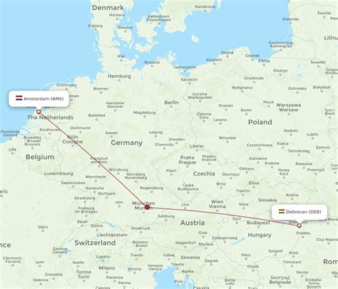 All Flight Routes From Amsterdam To Debrecen Ams To Deb Flight Routes