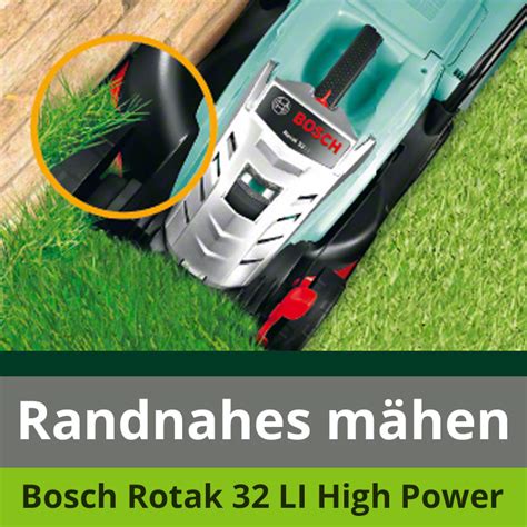 Bosch Rotak Li High Power Vergleich Akku Rasenm Her