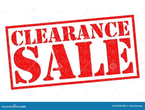 Clearance Sale Stock Photo Image Of Deal Retailing 87999700