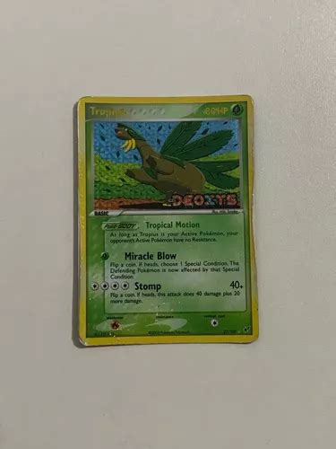 Tropius Ex Deoxys Carta Pok Mon Holo Mercadolivre