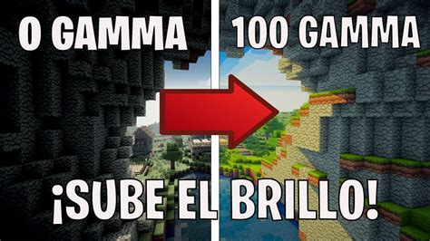 COMO SUBIR EL BRILLO EN MINECRAFT FULL GAMMA En 2024 YouTube