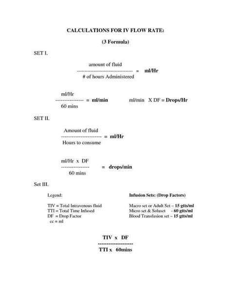 Free Dosage Calculation Worksheets