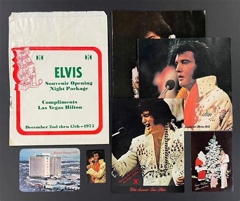 Lot Detail Elvis Presley Vip Souvenir Opening Night Package