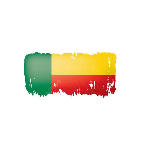 Ilustra O De Cone De Design De Bandeira Benin Png Plano Branco